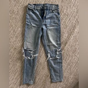 American eagle light wash high waisted